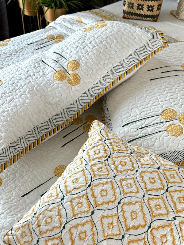 Adab Cotton Quilted Set Of 2 Cushion Cover