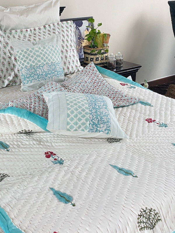 Beauty Sleep Cotton Filled Reversible Quilt