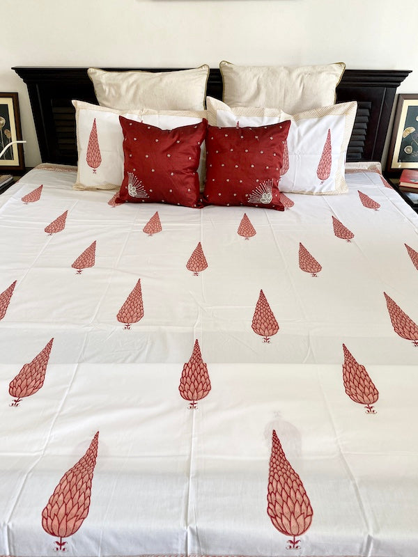 Hit Snooze Cotton Bedsheet With Pillow Cases