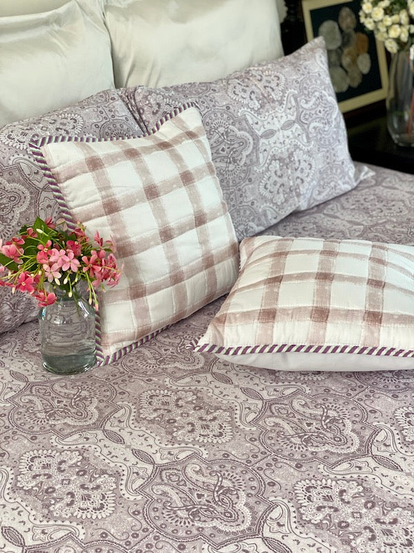 Pink Garden Cotton Reversible Dohar Bedding Set
