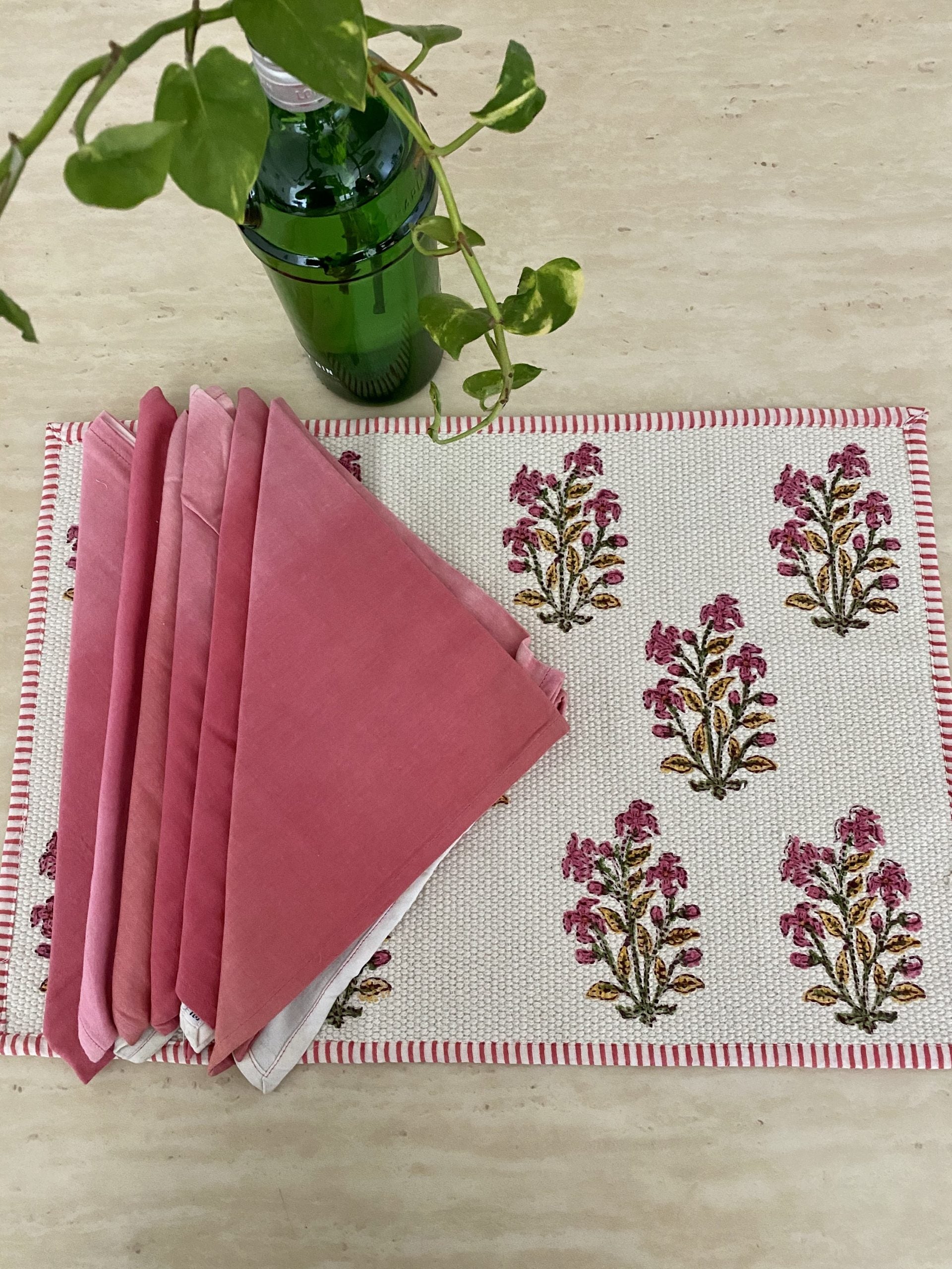 Roof Top Romance Cotton Mat Set With Complimenting napkin7