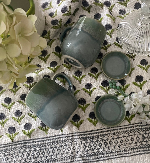 Silas Ceramic Mug With Lid Set Of 2