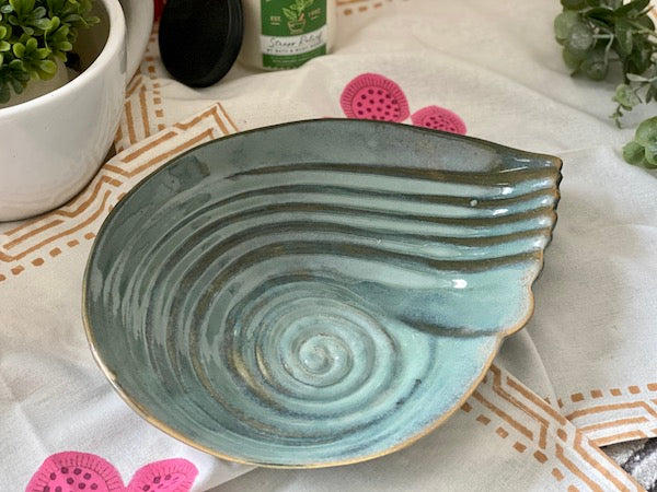 Emily Green Ceramic Hand Glazed Serving Platter