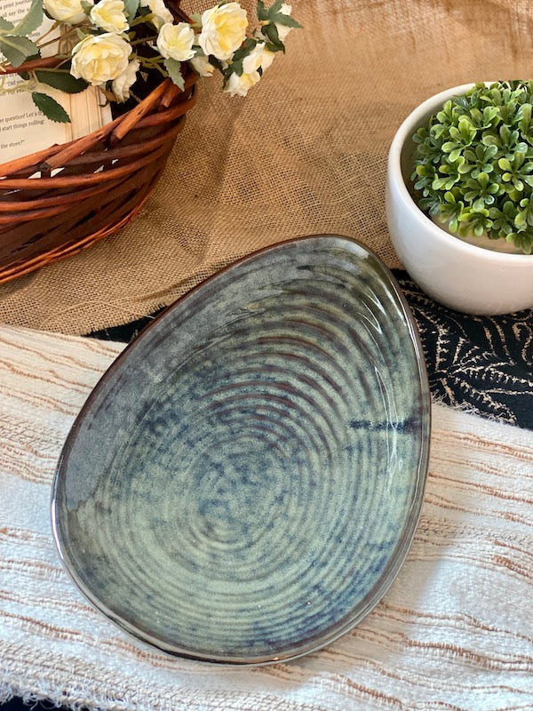 Casper Green Ceramic Serving Platter