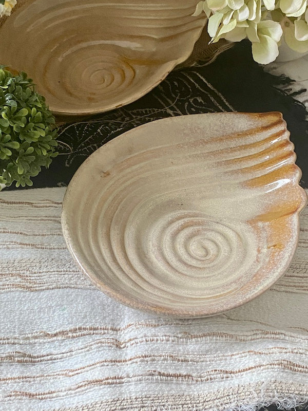 Emily Beige Ceramic Hand Glazed Serving Platter
