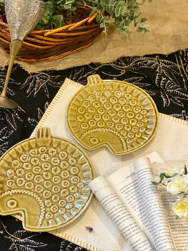 Willa Ceramic Serving Platter Set of 2
