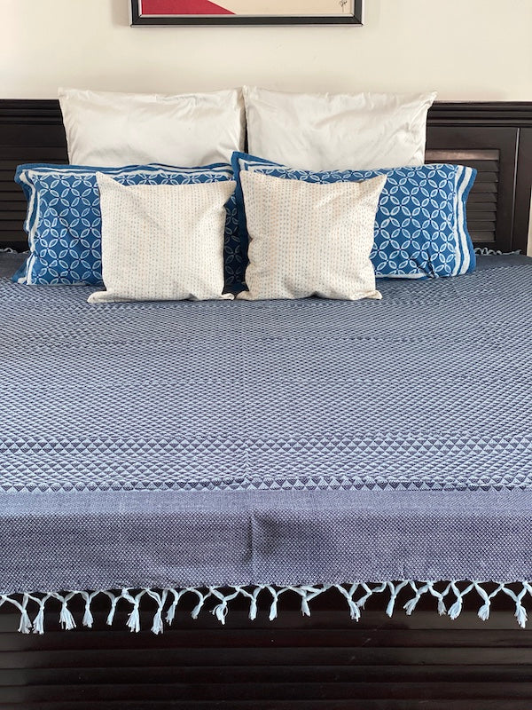 Dreamy Cotton Hand Woven Bedspread